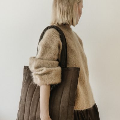 Dark brown bag