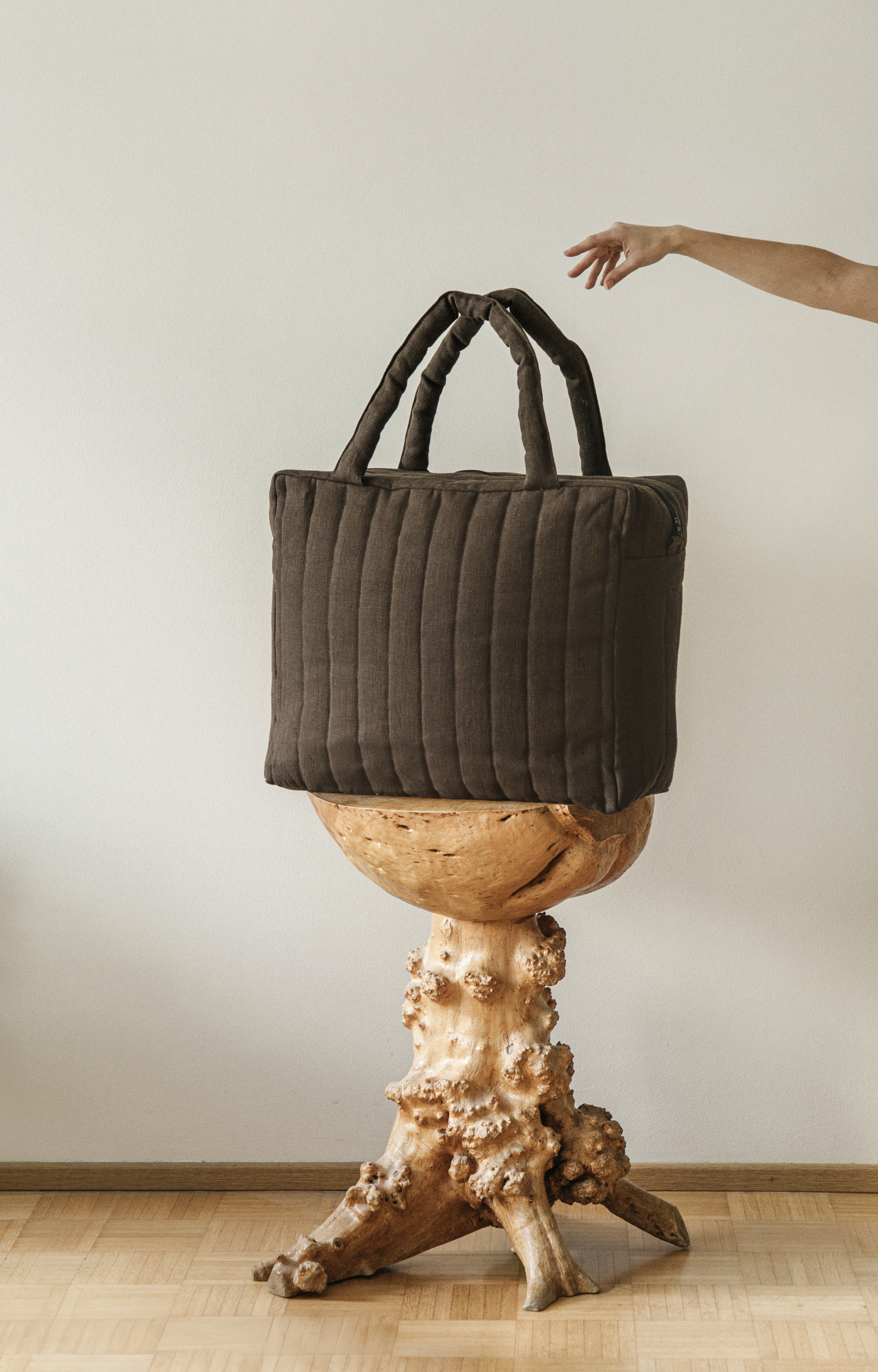 Dark brown weekender bag - Image 2